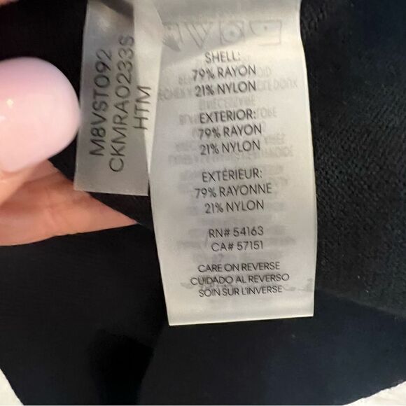 Calvin Klein Grey, white and black colorblock turtleneck sweater- NWOT sz. LG - Picture 3 of 11